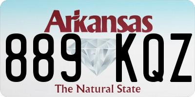 AR license plate 889KQZ