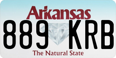 AR license plate 889KRB
