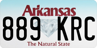 AR license plate 889KRC