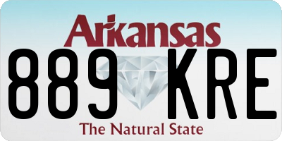 AR license plate 889KRE
