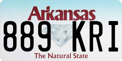 AR license plate 889KRI