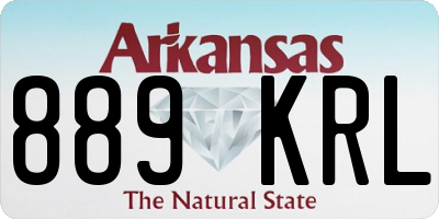 AR license plate 889KRL