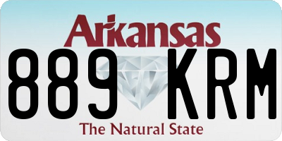 AR license plate 889KRM
