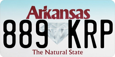 AR license plate 889KRP