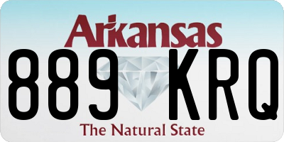 AR license plate 889KRQ