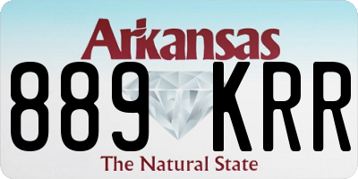 AR license plate 889KRR