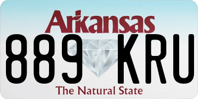 AR license plate 889KRU