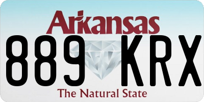 AR license plate 889KRX