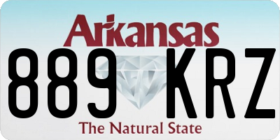 AR license plate 889KRZ