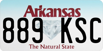 AR license plate 889KSC