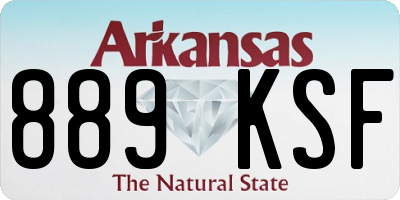 AR license plate 889KSF