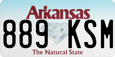 AR license plate 889KSM