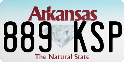 AR license plate 889KSP