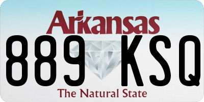 AR license plate 889KSQ