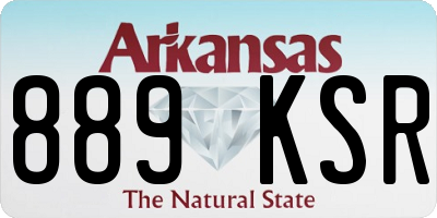 AR license plate 889KSR