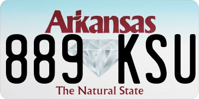 AR license plate 889KSU