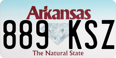 AR license plate 889KSZ