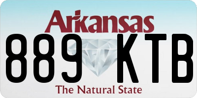 AR license plate 889KTB