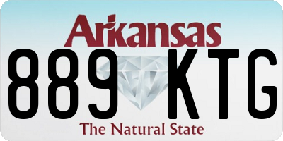 AR license plate 889KTG