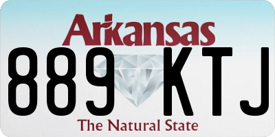 AR license plate 889KTJ