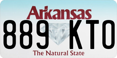 AR license plate 889KTO