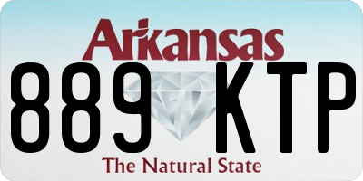 AR license plate 889KTP