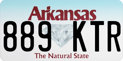 AR license plate 889KTR