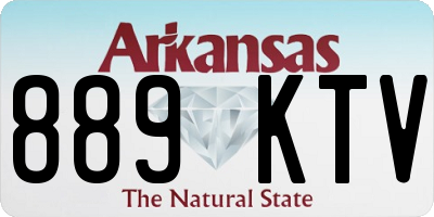 AR license plate 889KTV