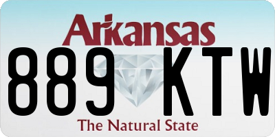 AR license plate 889KTW