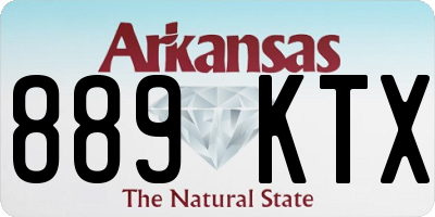 AR license plate 889KTX