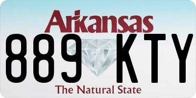 AR license plate 889KTY