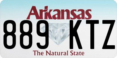 AR license plate 889KTZ