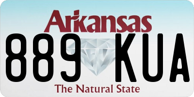 AR license plate 889KUA