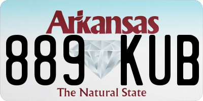 AR license plate 889KUB