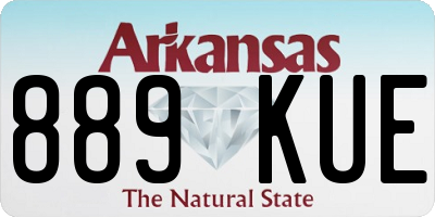 AR license plate 889KUE