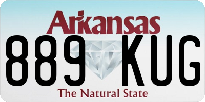 AR license plate 889KUG