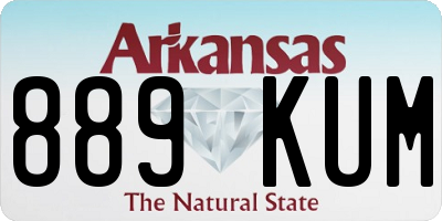 AR license plate 889KUM