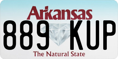AR license plate 889KUP