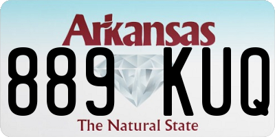 AR license plate 889KUQ