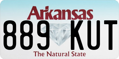 AR license plate 889KUT
