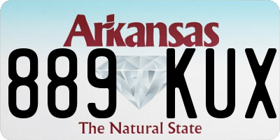 AR license plate 889KUX