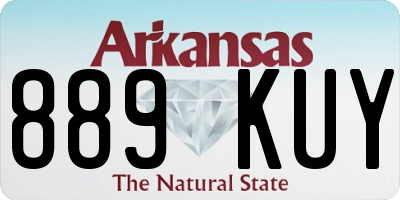 AR license plate 889KUY