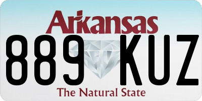 AR license plate 889KUZ