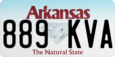 AR license plate 889KVA