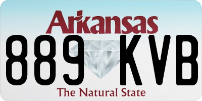 AR license plate 889KVB