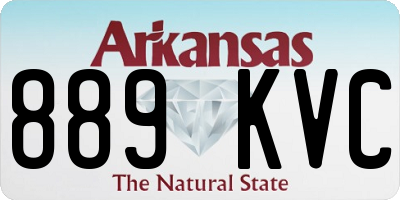 AR license plate 889KVC