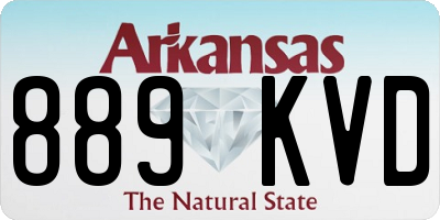 AR license plate 889KVD