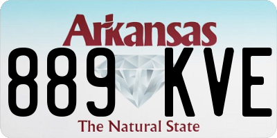 AR license plate 889KVE