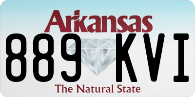 AR license plate 889KVI