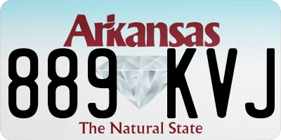 AR license plate 889KVJ